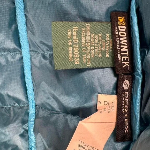 L.L.Bean Jacket Womens Small Blue Ultralight 850 DownTek Pertex Puffer Coat - Picture 5 of 8